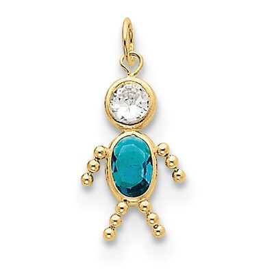 December Boy Birthstone Charm 10k Gold 10XCK179, MPN: 10XCK179, 716838192618