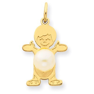 Boy 4mm Cultured Pearl-June 14k Gold XCK21, MPN: XCK21, 883957294827