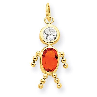 November Boy Birthstone Charm 14k Gold XCK177, MPN: XCK177, 716838170630