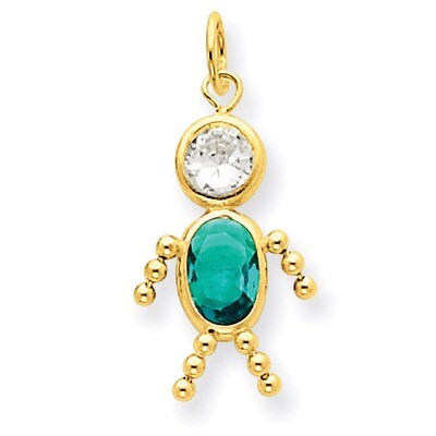 December Boy Birthstone Charm 14k Gold XCK179, MPN: XCK179, 716838170654