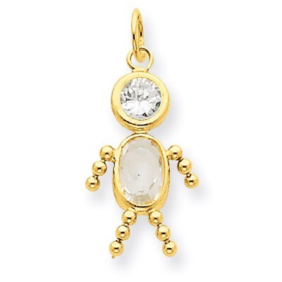 April Boy Birthstone Charm 14k Gold XCK163, MPN: XCK163, 716838170517