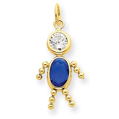 September Boy Birthstone Charm 14k Gold XCK173, MPN: XCK173, 716838170609