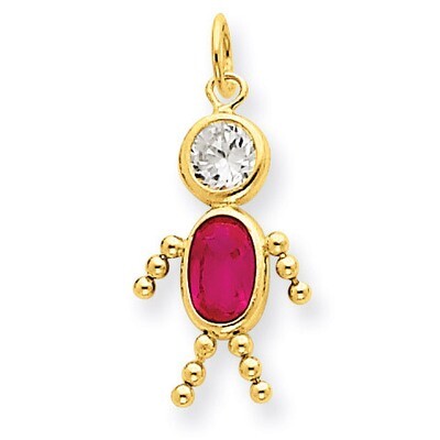 July Boy Birthstone Charm 14k Gold XCK169, MPN: XCK169, 716838170562