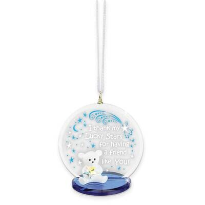 Friends Bear Glass Figurine Ornament GM21631, MPN: GM21631, 708873042928