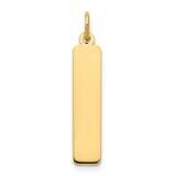 Vertical Blank Bar Charm 14k Gold Medium XNA1277Y, MPN: XNA1277Y,