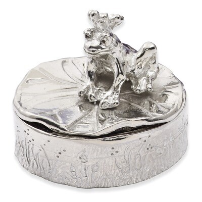 Pewter Frog Prince Tooth Fairy/Trinket Box GM12036, MPN: GM12036,