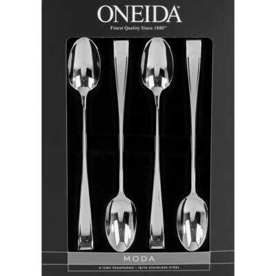 Oneida Moda Set of 4 Iced Teaspoons T711004M, MPN: T711004M, 79363017765