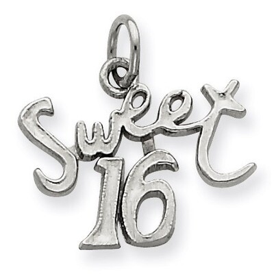 Sweet 16 Charm Sterling Silver QC344, MPN: QC344, 883957908205