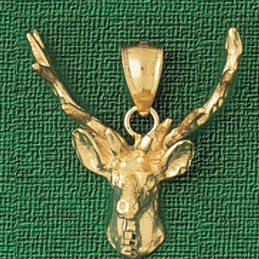 Dazzlers Jewelry Deer Pendant Necklace Charm Bracelet in Yellow, White or Rose Gold 2211, MPN: DZ-2…