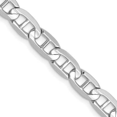 24 Inch 5.25mm Concave Anchor with Lobster Clasp Chain 14k White Gold WCA140-24, MPN: WCA140-24, 88…