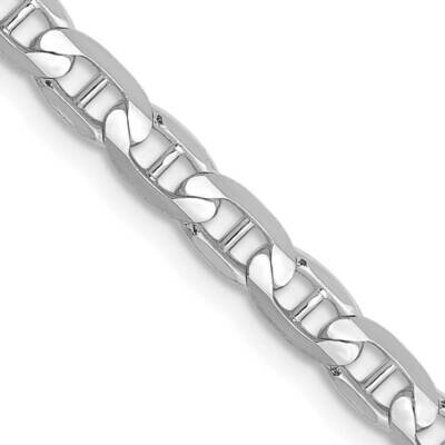 18 Inch 3.75mm Concave Anchor with Lobster Clasp Chain 14k White Gold WCA100-18, MPN: WCA100-18, 88…