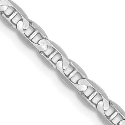 20 Inch 3mm Concave Anchor with Lobster Clasp Chain 14k White Gold WCA080-20, MPN: WCA080-20, 88677…