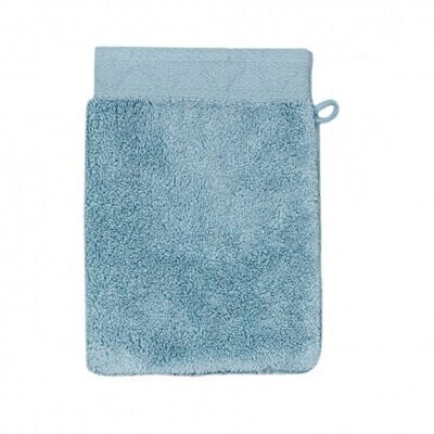 Le Jacquard Francais Wash Mitt Caresse Blue Ice 100% Cotton 26888, MPN: 26888, 3660269268886