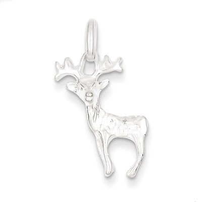 Deer Charm Sterling Silver QC117, MPN: QC117, 883957905136