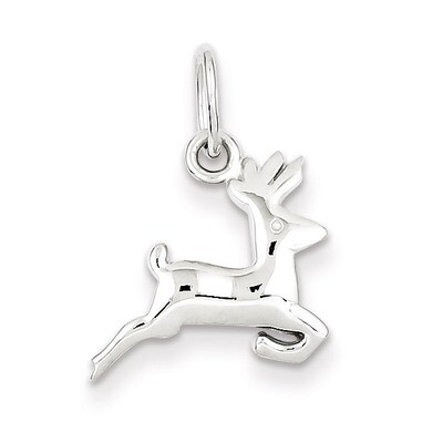 Running Deer Charm Sterling Silver QC6872, MPN: QC6872, 883957532615