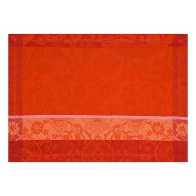 Le Jacquard Francais Voyage Iconique Enduit Red Coated Placemat 20 x 14 Inch 28588 Set of 4, MPN: 2…