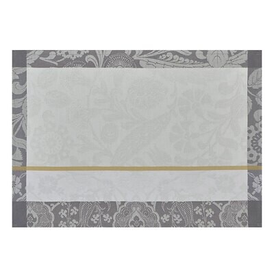 Le Jacquard Francais Voyage Iconique Enduit Grey Coated Placemat 20 x 14 Inch 28589 Set of 4, MPN: …