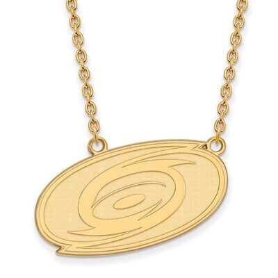 Carolina Hurricanes Large Pendant with Chain Necklace 14k Yellow Gold 4Y008HUR-18, MPN: 4Y008HUR-18…