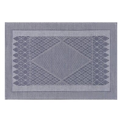 Le Jacquard Francais Club Satin Blue Placemat 21 x 13 Inch 28841 Set of 4, MPN: 28841, 3660269288419
