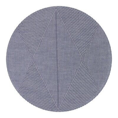 Le Jacquard Francais Club Losanges Blue Placemat Diameter 16 Inch 28839 Set of 4, MPN: 28839, 36602…