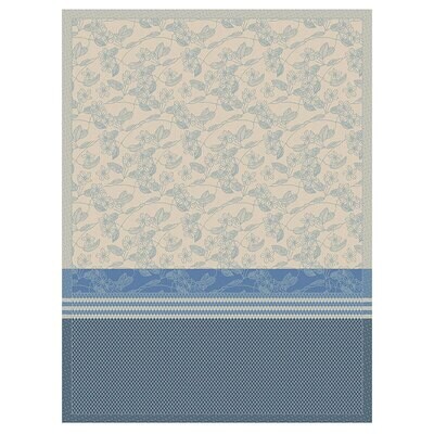 Le Jacquard Francais Essentiel Gravure Blue Tea Towel 24 x 31 Inch 28676 Set of 4, MPN: 28676, 3660…