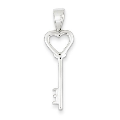 Key Pendant Sterling Silver Polished QC6781, MPN: QC6781, 883957551111