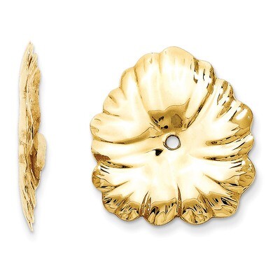 Fancy Earring Jackets 14k Gold Polished E993, MPN: E993, 658226124859