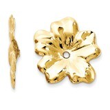 Floral Earring Jackets 14k Gold Polished E893J, MPN: E893J, 658226124835