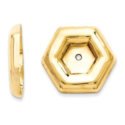 Fancy Earring Jackets 14k Gold Polished E996, MPN: E996, 658226124804