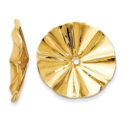 Fancy Earring Jackets 14k Gold Polished E992, MPN: E992, 658226124781