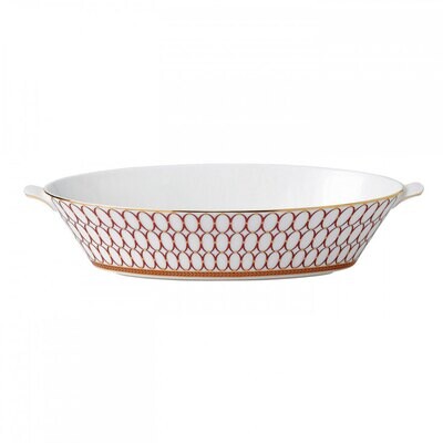 Wedgwood Renaissance Red Oval Serving Bowl 1.3 Ltr, MPN: 40000762, 701587007696