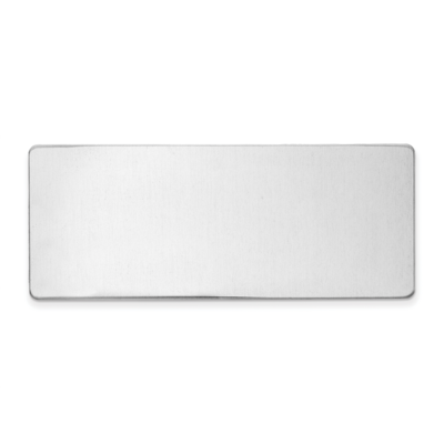 1 X 2 1 2 Alumuminum Plates-Sets of 6 Polished by Jere Engravable, MPN: GL6676-PA,