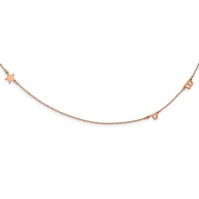 3 Initial Symbol Necklace 14k Rose Gold XNA1288R, MPN: XNA1288R,