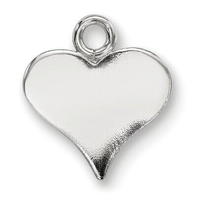 Heart Charm Sterling Silver Polished SS4956, MPN: SS4956,