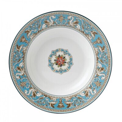Wedgwood Florentine Turquoise Rim Soup Plate 9 Inch, MPN: 50102601012, 32675016314