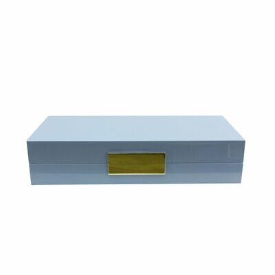 Addison Ross Pale Denim Lacquer Box With Gold 4 x 9 Inch Lacquer BX1208, MPN: BX1208, UPC/EAN: 5024…