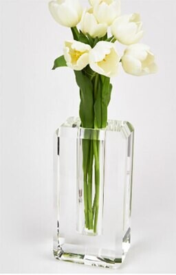 Tizo Crystal Glass Vase Hexagon Edge  Large XY490CLVS, MPN: XY490CLVS,