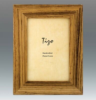 Tizo Rustic Zebra 4 x 6 Inch Wood Picture Frame - Cream, MPN: NC134ZEB46,