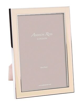 Addison Ross Vanilla Enamel Picture Frame 5 x 7 Inch Silver-plated FR1040, MPN: FR1040, UPC/EAN: 50…
