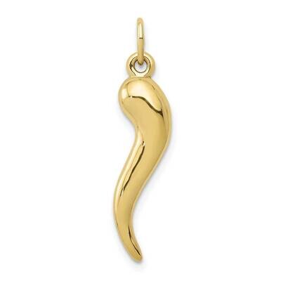 Italian Horn Charm 10k Gold 10C3040, MPN: 10C3040,