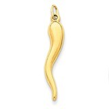 Italian Horn Charm 14k Gold C3041, MPN: C3041, 883957858531