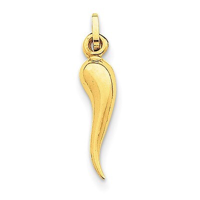 Italian Horn Charm 14k Gold XCH120, MPN: XCH120, 886774123783
