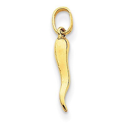 Italian Horn Charm 14k Gold XCH118, MPN: XCH118, 886774618302