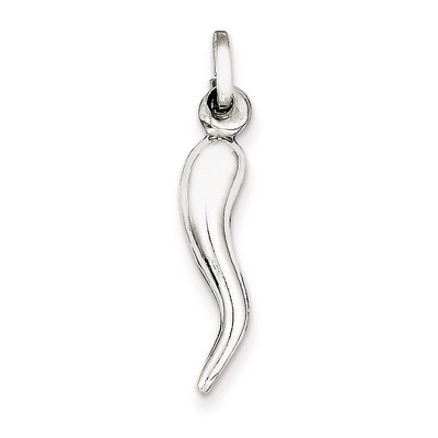 Italian Horn Charm Sterling Silver QC6087, MPN: QC6087, 886774760735