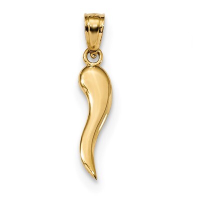 Italian Horn Pendant 14k Gold K5926, MPN: K5926, 886774125763