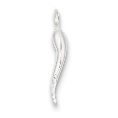 Italian Horn Charm Sterling Silver QC3133, MPN: QC3133, 883957975245
