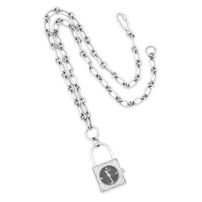 Charles Hubert Stainless Steel Black Dial Pendant Watch Ladies XWA1826, MPN: XWA1826, 811233010878