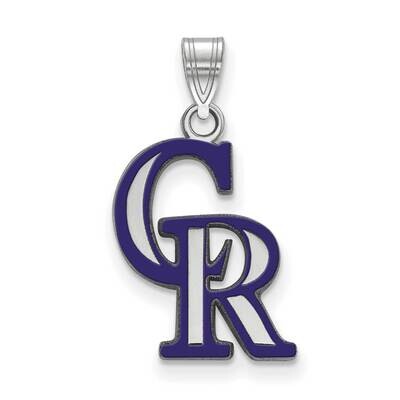 MLB Colorado Rockies Medium Enamel Pendant Sterling Silver SS030ROK, MPN: SS030ROK, 191101774904