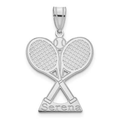 Personalized Tennis Pendant Sterling Silver Rhodium-plated XNA1291SS, MPN: XNA1291SS,