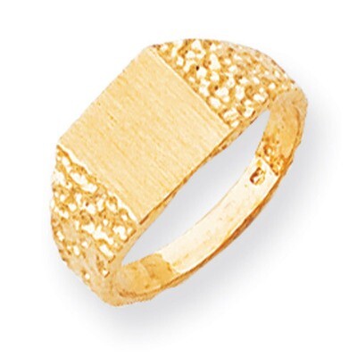 Signet Ring 14k Gold RS460, MPN: RS460, 883957467856